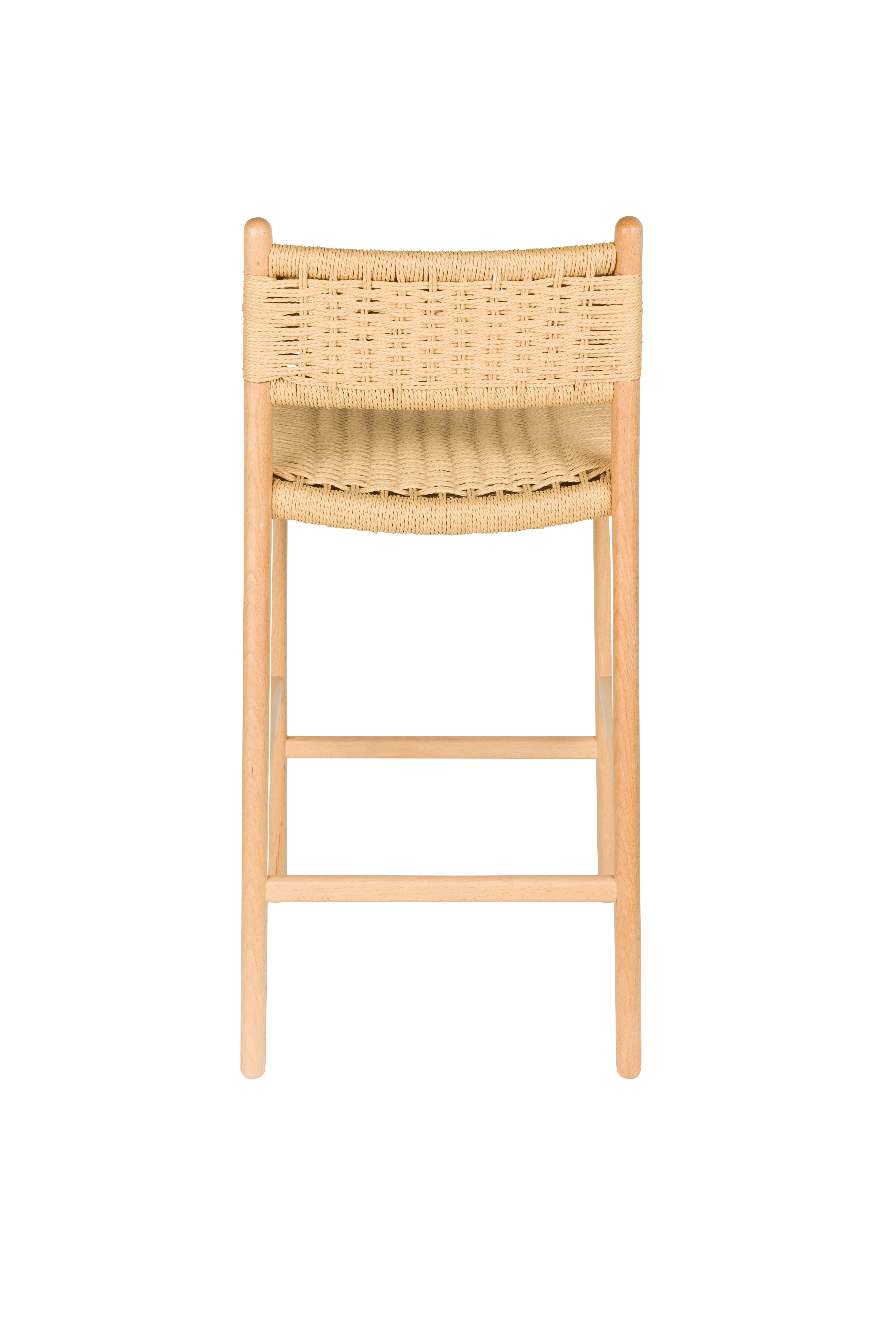 Dutchbone Cecile Natural Wood Counter Stool